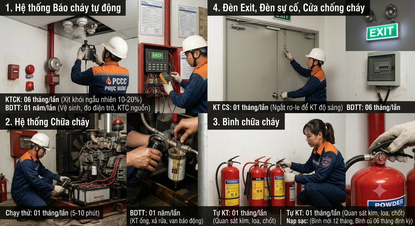 Bao Lâu Phải Bảo Dưỡng Hệ Thống PCCC? Thời Hạn Định Kỳ Theo Tiêu Chuẩn Mới Nhất