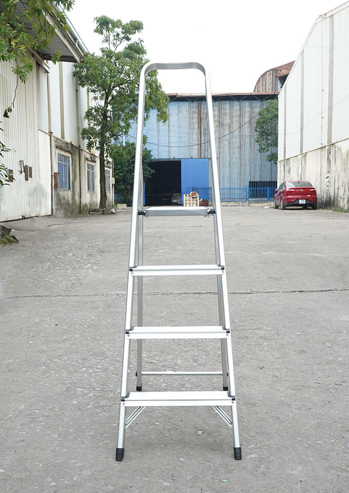 Thang Nhôm Ghế 4 Bước Trắng KAG484T Kowon